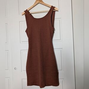 NWOT Roxy | Cocoa Brown Sleeveless Mini Dress